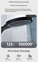 Colonne de douche murale intelligente multifonctionnelle en acier inoxydable avec robinets thermostatiques LED et jets de pluie et de massage