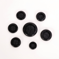 Kuliwei – Passe-câble en caoutchouc noir double face pour protection de câbles, isolation et étanchéité des trous de panneau