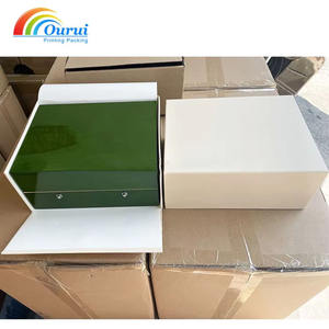 Caja de Reloj de Madera de Lujo de una Sola Ranura, Color Verde, con Bolsa de Regalo, Tarjeta y Certificado, Caja de Regalo con Logotipo Personalizado - Product Image 6