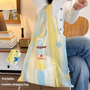Bolsa de Mano Grande de Algodón Oxford con Diseño de Dibujos Animados, Estilo Nuevo, con Asa, Ecológica para Supermercado y <span class=keywords><strong>Compras</strong></span> - Product Image 1