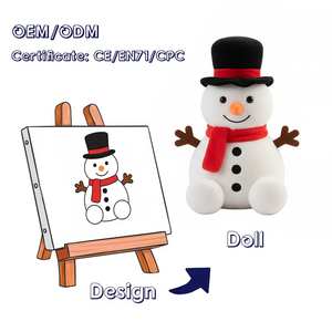 Custom Home Decoration Personalized Holiday <b>Gifts</b> Christmas Plush Toys Custom Santa Claus Plushies Toy - Product Image 2