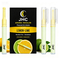 Puff Air Inhalateur sans fumée pour l'aromathérapie, sans nicotine, avec inserts en coton aromatisés personnalisés, pour l'arrêt du tabac, avec recharges