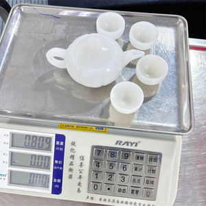Hot Selling Crystal Natural Healing <strong>Stone</strong> Carvings White <strong>Jade</strong> Tea Set for Home Decoration - Product Image 6