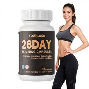 Cápsulas Adelgazantes Herbales Totalmente Naturales de 28 Días, Vitaminas para Adultos para Desintoxicar, Aplanar el Abdomen, Quemar Grasa Rápidamente y Perder Peso - Product Image 2