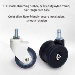 Langlebige 50mm 65mm 75mm Mobile Whiteboard-Rollen mit Gewinde für Bürostuhl, Tablet und Schulgebrauch - Product Image 4