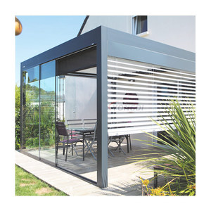 Guangdong pergola acero inoxidable motorisé patio couverture réglable toit aveugle <span class=keywords><strong>louvre</strong></span> pergola salle pour mariage - Product Image 3