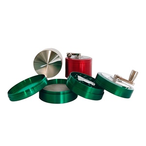 Round Zinc Alloy Manual Modern <b>Herb</b> Grinder with Full Printed Art Design and Customizable Logo for Tobacco Accessories - Product Image 6