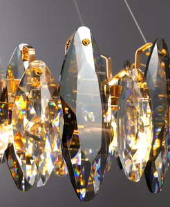 Đèn Chùm Pha Lê Màu Xám Đèn Phong Cách Hồng Kông Đèn Phòng Khách Sang Trọng Đèn Chùm Trần Hiện Đại Sang Trọng - Product Image 5