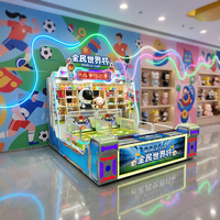 Rong Xiang Machine de jeu de lancer de balles à prix, type stand de fête foraine en bois, à monnayeur, pour deux joueurs, ludique pour enfants de 3 ans et plus, en anglais