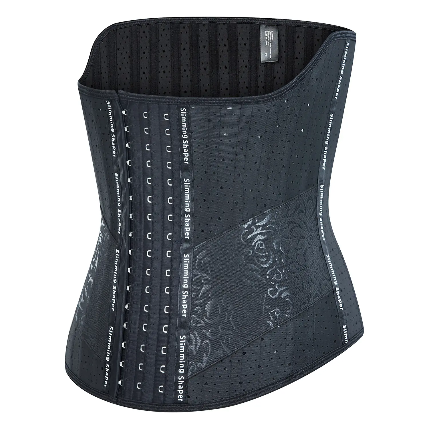 GC özel Shapewear lateks aşk Hollow korse bel plastik bel 25 çelik kemik desteği göğüs modeli korse bel kemeri siyah renk