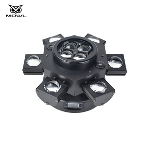DJ Light 6 Bras 150W RGBW 4in1 Rotation DMX Stroboscope Laser LED Faisceau de Lumière pour Bar Night <span class=keywords><strong>Club</strong></span> Disco Party Room - Product Image 6