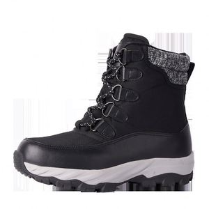 Bottes d'hiver chaudes ultra-épaisses en laine de mouton intégrée pour hommes |   Bottes thermiques antidérapantes en cuir de vache pour l'extérieur - Product Image 4