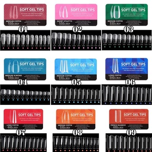 <span class=keywords><strong>Uñas</strong></span> Postizas de Belleza, 550 Piezas, <span class=keywords><strong>Uñas</strong></span> Artificiales Transparentes, <span class=keywords><strong>Uñas</strong></span> a Presión, Puntas Suaves de Cobertura Completa - Product Image 2