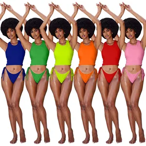 Costumi da bagno Bikini per ragazze divisi Sexy multicolori per 10 ragazzi adolescenti