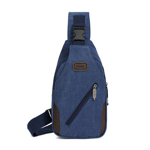 Sac de poitrine multifonctionnel respirant en toile avec fermeture éclair et logo, idéal pour les sports de plein air et le transport de téléphone portable – Nouvelle collection très prisée - Product Image 1
