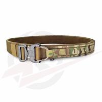 BB-008 Ensemble de ceintures tactiques Molle découpées au laser de 3,8 cm (intérieure et extérieure) pour équipement de défense personnelle en extérieur