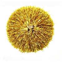 Pompons Métalliques avec Poignée pour Cheerleading, Pompons de Cheerleader pour Événements Sportifs, Écoles de Danse, Jeux, Accessoires de Soutien d'Équipe