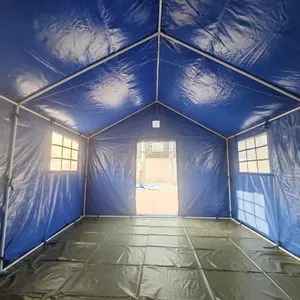 3 * 4 मीटर फैक्ट्री डायरेक्ट आउटडोर आपातकालीन तम्बू आश्रय, प्राकृतिक आपदा राहत तम्बू