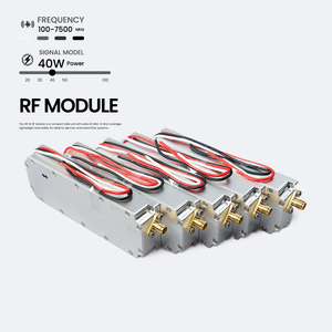 Módulos RF Sem Fio Anti Drone FPV UAV 40W Preço de Fábrica 100-7500Mhz Módulo Anti-Drone 433MHz a 2.4G RF Sem Fio & Módulos RF - Product Image 1