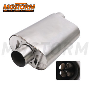 400844 khối nhỏ hiệu suất cao 3 "đầu ra 9.10" x 4.35 "cơ thể atak dòng chảy thẳng xả trung tâm Muffler cho xe - Product Image 1