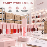 Huile à lèvres repulpante RTS 6ml, hydratante, brillance intense, gloss teinté, faible MOQ 2 pièces, vente en gros, logo personnalisé