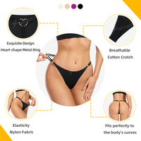 Culotte tanga invisible pour femme Green Envoy, en métal en forme de cœur, sans couture, avec logo personnalisé, 4 couleurs