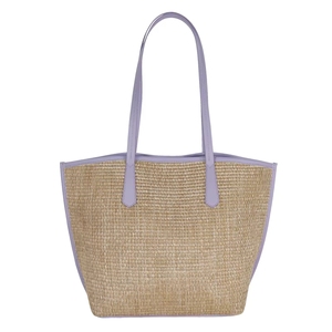 Bolsa de Compras de Paja para Mujer, de Lujo, Resistente al Agua, con Correa de Hombro con Cuentas Brillantes y Logotipo Personalizado, para Uso en la Playa, Invierno, Otoño y Verano - Product Image 4