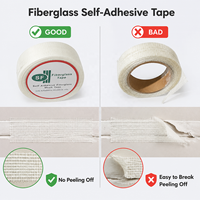 Ruban de jointoiement pour cloisons sèches, ruban adhésif haute résistance en tissu de fibre de verre, ruban de jointoiement en maille, rouleau de tissu pour la réparation des plaques de plâtre