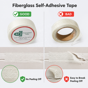 Ruban <span class=keywords><strong>de</strong></span> jointoiement pour cloisons sèches, ruban adhésif haute résistance en tissu <span class=keywords><strong>de</strong></span> fibre <span class=keywords><strong>de</strong></span> verre, ruban <span class=keywords><strong>de</strong></span> jointoiement en maille, rouleau <span class=keywords><strong>de</strong></span> tissu pour la réparation des plaques <span class=keywords><strong>de</strong></span> plâtre - Product Image 2