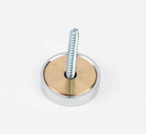Brass <b>Screw</b> Cap With Zinc Plated Thread Metric 12 Mm Round Head Class 8.8 Standard Thread - Product Image 1