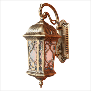 Applique murale solaire d'extérieur pour jardin LED en aluminium moulé sous pression étanche avec verre trempé marron - Product Image 1