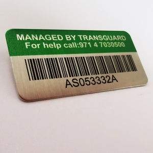 Etiqueta de metal de propiedad a prueba de agua, inventario de acero inoxidable, logotipo personalizado, código <span class=keywords><strong>QR</strong></span> fijo, código de barras, fabricante de etiquetas grabadas con láser - Product Image 4