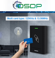 Secukey OSDP Wiegand Teclado con Cifrado Lector de Tarjetas EM de 125KHz y MF de 13.56MHz Lector de Tarjetas NFC RS485 Sistema de Control de Acceso para Puertas
