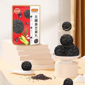 Me Tanto Me Encanta Contigo, Bolas de Sésamo Negro Sin Azúcar de 135 g, Listas para Comer, Snacks Saludables Instantáneos en Bolsa para Todas las Edades - Product Image 1