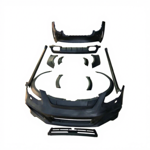 Kit carrosserie en fibre de verre style TR pour Porsche Panamera 971 : pare-chocs avant et arrière, jupes latérales, extensions d'ailes, aileron arrière - Product Image 1