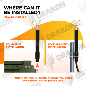 유리 섬유 6dBi 클로버리프 원형 편광 안테나 400-500MHz 15km 실외 WiFi 마스트 마운트 N-J 수 커넥터 - Product Image 6