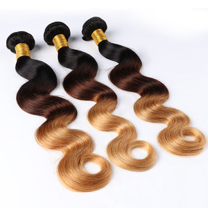 A granel sin procesar rojo Mona asequible ruso virgen cutícula alineada Remy duradero 8-38 pulgadas onda del cuerpo Rubio humano de los paquetes pelo - Product Image 5
