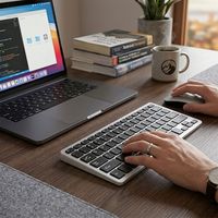 Clavier et Souris Sans Fil Portables Personnalisables pour Bureau