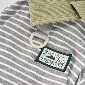 Tuta a Quattro Zampe a Righe per Animali Domestici, Morbido <span class=keywords><strong>Pigiama</strong></span> per Cani e Gatti <span class=keywords><strong>con</strong></span> Bordo a Contrasto per Cani di Piccola Taglia - Product Image 4