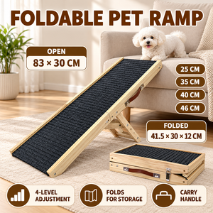 <span class=keywords><strong>Escalier</strong></span> pliable en bois réglable Zheng Xin pour animaux de compagnie, marchepied incliné pour canapé, idéal pour <span class=keywords><strong>chiens</strong></span> et chats de petite taille et âgés - Product Image 3