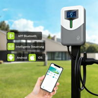 Nouvelle borne de recharge murale OEM 7 kW pour maison, chargeur EV Type 1 7 kW/11 kW/22 kW 32A, contrôle par application, carte RFID, usage domestique et commercial