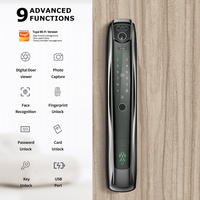 Cerradura Inteligente Biométrica Electrónica con Reconocimiento Facial 3D, Totalmente Automatizada, Fuerte y Segura, Modelo 6068, de Aleación de Aluminio para Puerta de Madera, con Cámara