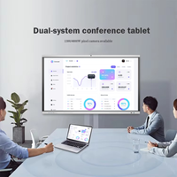 Écran plat interactif 4K de 67 pouces, tout-en-un, PC, 40 points tactiles, Android 14, tableau intelligent pour salle de classe, salle de réunion, conférence