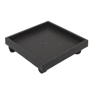 Bac à eau carré mobile avec roulettes, en PP gris, pour plantes d'intérieur et utilisation sur balcon - Product Image 4