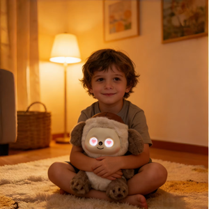 Un jouet en peluche intelligent avec chapeau, lumineux et sonore, une adorable poupée robot en peluche qui peut échanger des conversations - Product Image 3