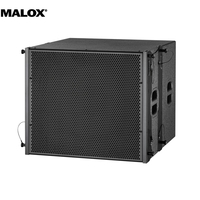 Equipo de DJ Profesional, Sistema de Sonido, Altavoz de Línea de 8, 10 y 12 Pulgadas, Pasivo, Metálico, MALOX LA-208S