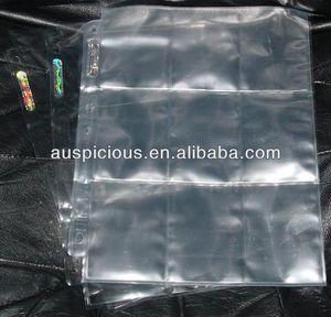 Carte PP <span class=keywords><strong>transparente</strong></span>, 9 poches, 11 trous, perforés carte de page, album - Product Image 4