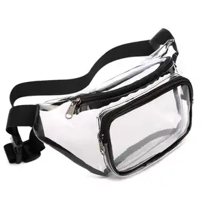 Fabricant Spot PVC Transparent Fanny Pack Outdoor Sports Fitness Storage Travel Waist Bag