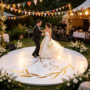 Autocollant de sol personnalisé pour mariage, autocollant en vinyle sur mesure pour piste de danse, décoration de réception, autocollant amovible pour piste de danse - Product Image 2