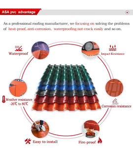 Asa de pvc azulejo de techo tipos de láminas para roof teja plásticos de pvc <span class=keywords><strong>colonial</strong></span> - Product Image 5